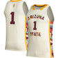 #1 A.State Sun Devils Honoring Black Excellence Basketball Jersey - Khaki Stitched American College Jerseys