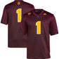 #1 A.State Sun Devils Premier Football Jersey - Maroon Stitched American College Jerseys