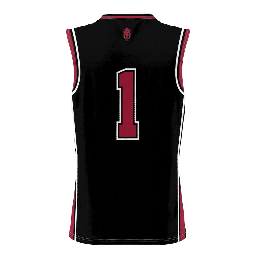 #1 A.Razorbacks GameDay Greats Lightweight Basketball Jersey - Black Stitched American College Jerseys