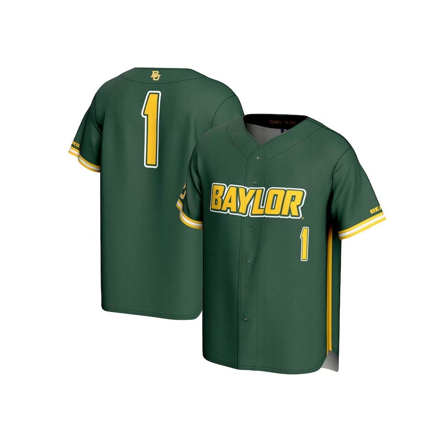 #1 B.Bears GameDay Greats Unisex Lightweight Baseball Fashion Jersey - Green Stitched American College Jerseys