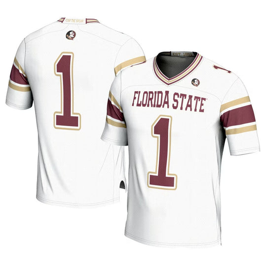 #1 F.State Seminoles GameDay Greats Football Jersey - White American College Jerseys