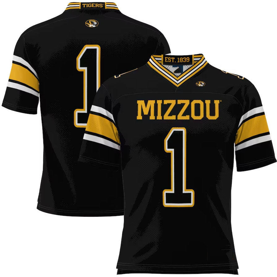 #1 M.Tigers GameDay Greats Football Jersey - Black American College Jerseys