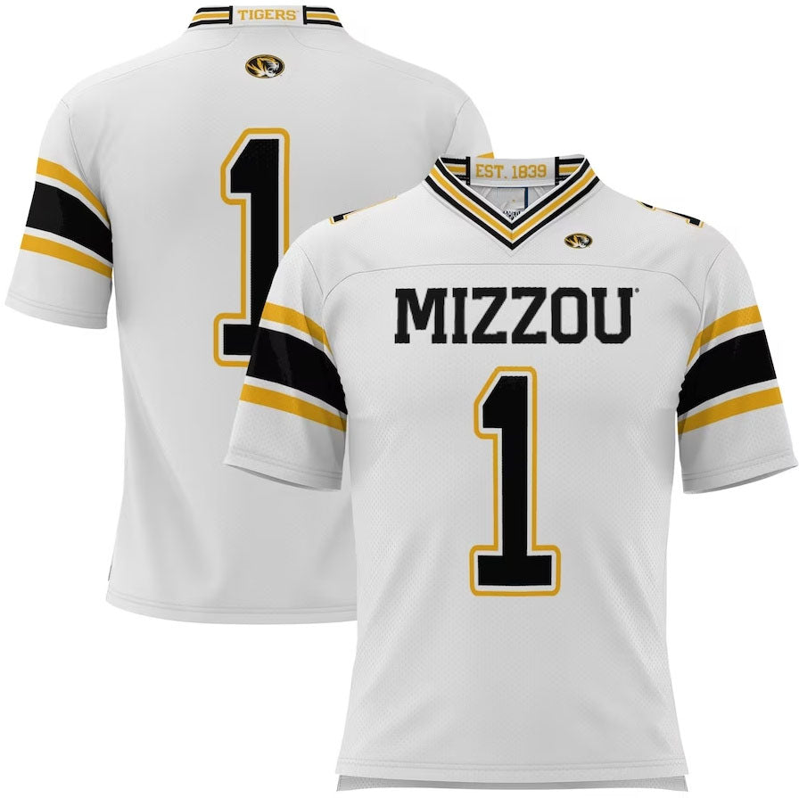 #1 M.Tigers GameDay Greats Football Jersey - White American College Jerseys