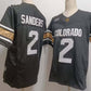 C.Buffaloes #2 Shedeur Sanders Black With XII Patch FUSE Vapor Stitched American College Jerseys