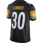 P.Steelers #30 James Conner Limited Home Black Stitched American Football Jerseys