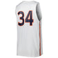 #34 A.Tigers Under Armour Replica Basketball Jersey - White Stitched American College Jerseys