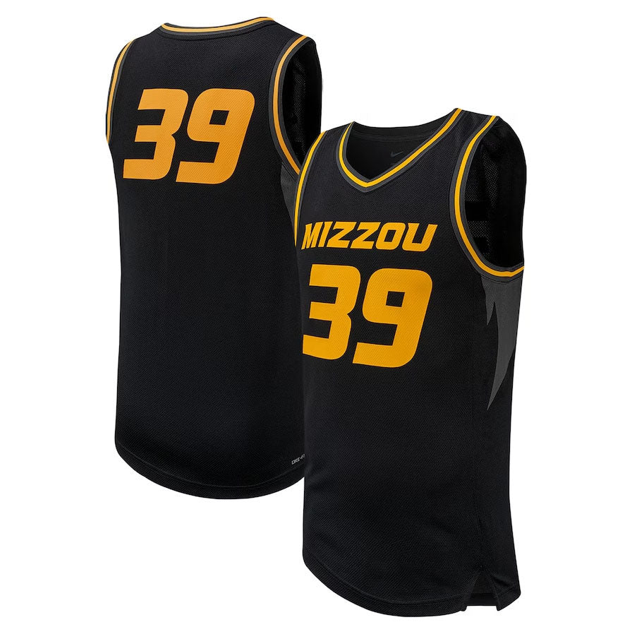 #39 M.Tigers Replica Basketball Jersey - Black American College Jerseys