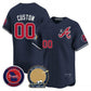 Custom Atlanta Braves Hank Aaron 715th Home Run Patch Vapor Premier Limited V2 – All Stitched Baseball Jersey