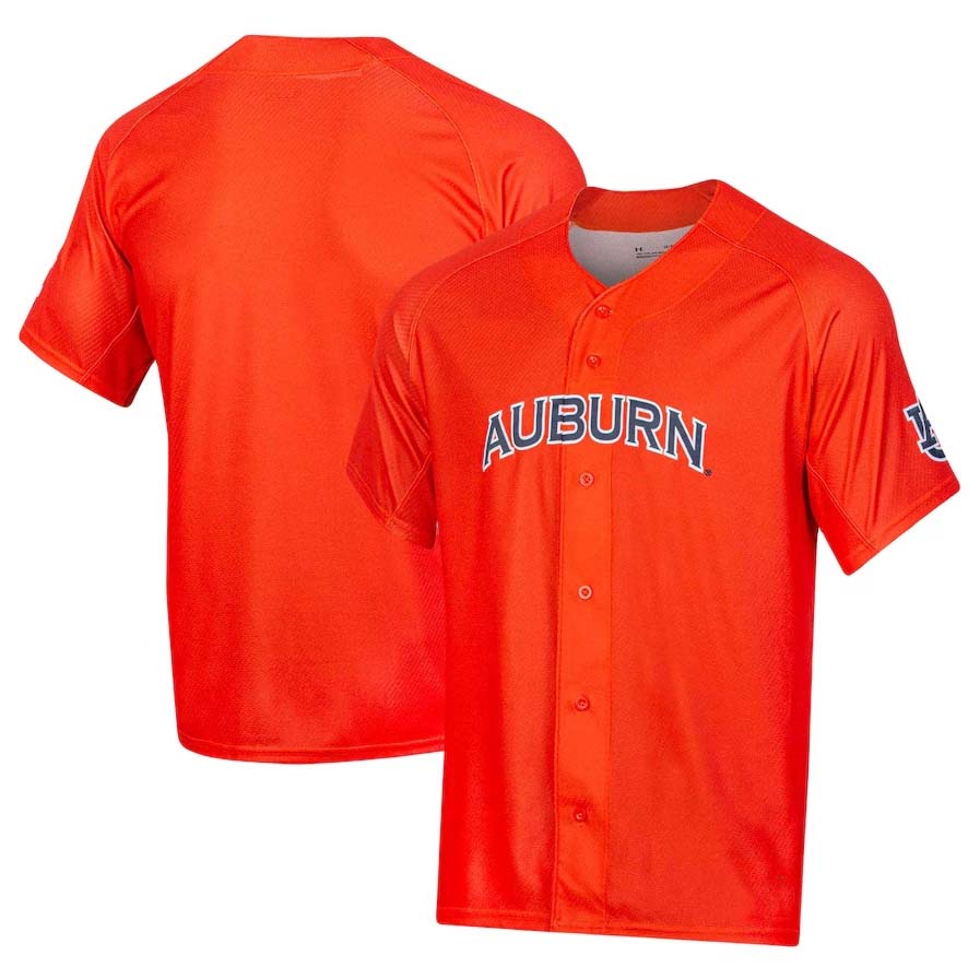 A.Tigers Under Armour Replica Baseball Jersey - Orange Stitched American College Jerseys