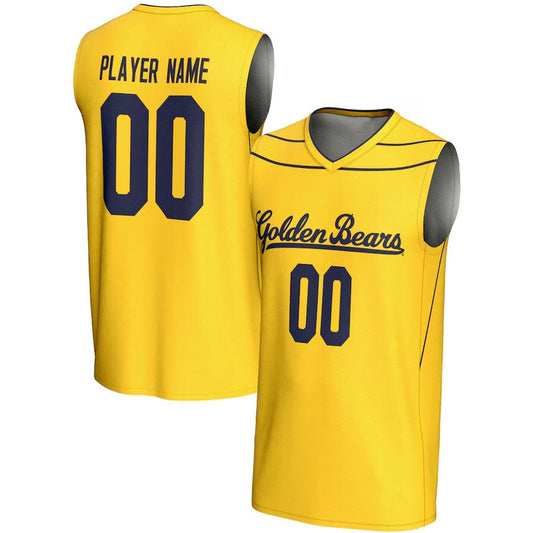 Custom C.Bears GameDay Greats Unisex NIL Pick-A-Player Lightweight Basketball Jersey - Gold American College Jerseys