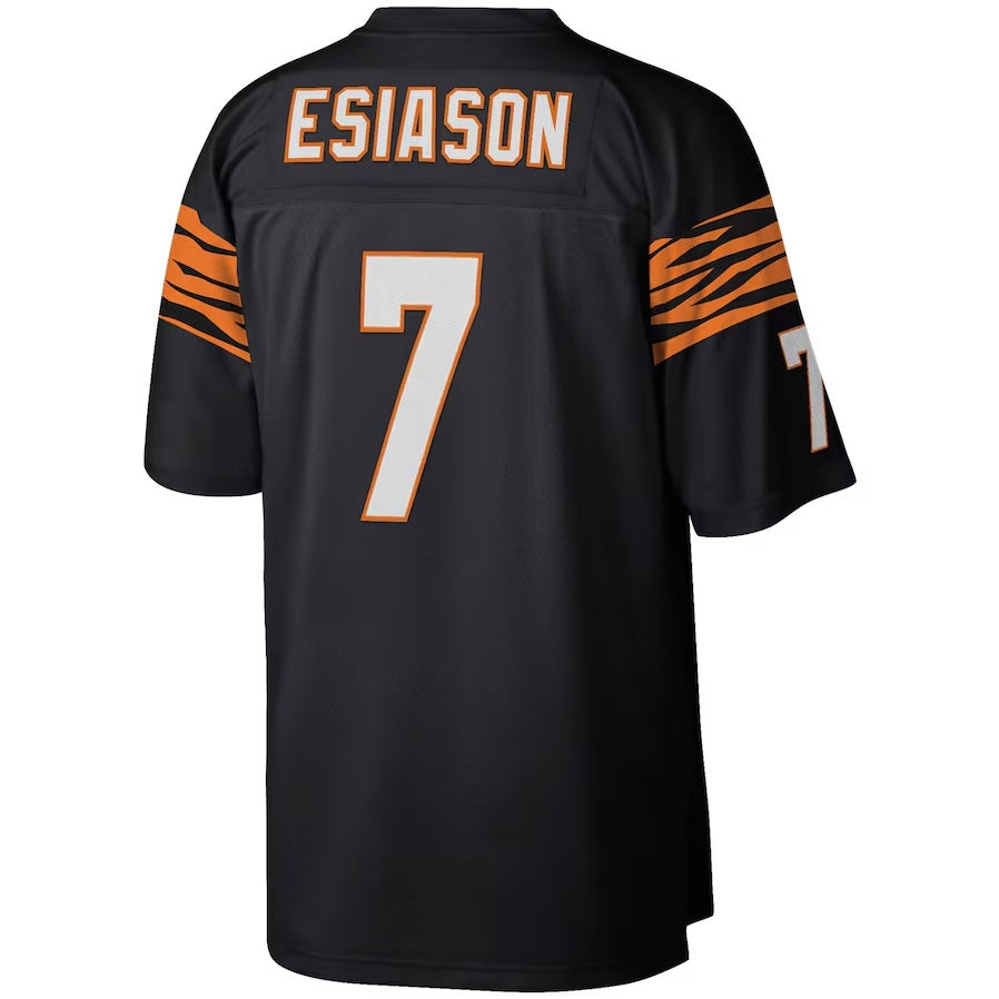 C.Bengals #7 Boomer Esiason Mitchell & Ness Legacy Replica Jersey - Black American Football Jerseys