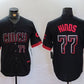 Cincinnati Reds #77 Rece Hinds Number Black 2023 City Connect Cool Base Stitched Baseball Jersey