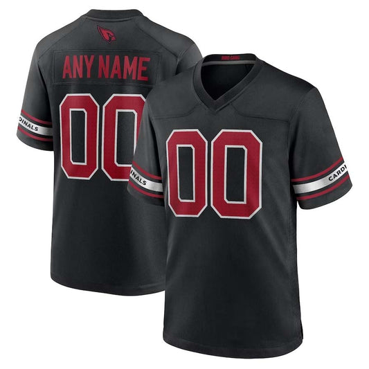 Custom A.Cardinals Black Alternate Game Stitched American Football Jerseys