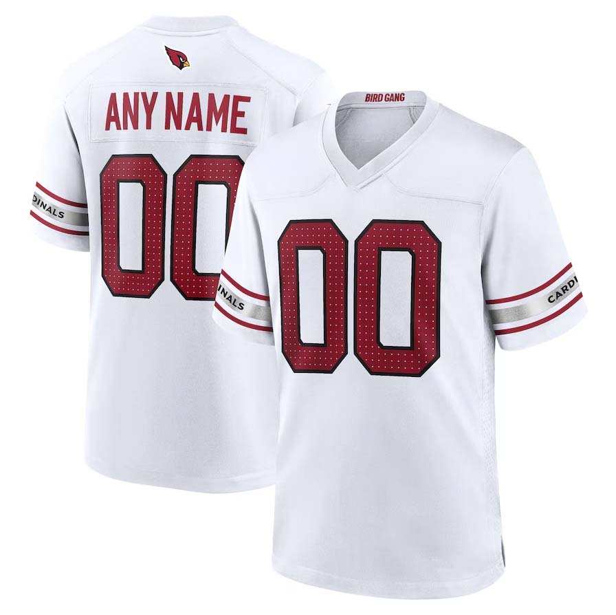 Custom A.Cardinals White Game Stitched American Football Jerseys