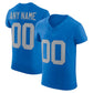 Custom D.Lions Blue Alternate Vapor F.U.S.E. Elite Stitched American Football Jerseys