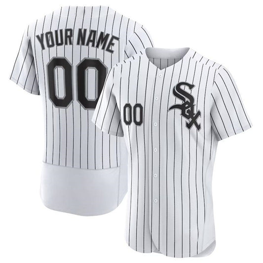 Custom Chicago White Sox White Home Replica Custom Jersey Baseball Jerseys