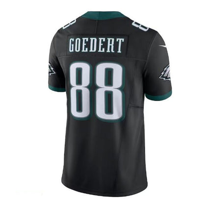 P.Eagles # #88 Dallas Goedert Vapor F.U.S.E. Limited Jersey - Black Stitched American Football Jerseys