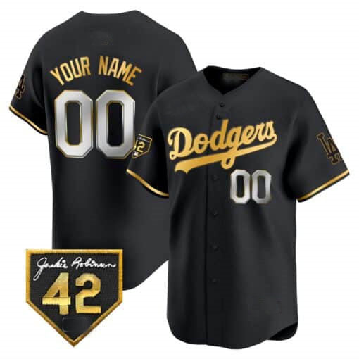 Custom Los Angeles Dodgers 2024 Jackie Robinson Patch Vapor Premier Limited – All Stitched Baseball Jersey