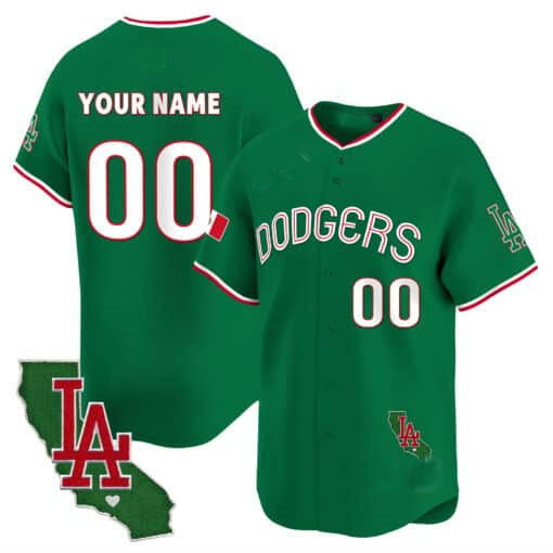 Custom Los Angeles Dodgers Mexico California Patch Vapor Premier Limited V3 – All Stitched Baseball Jersey