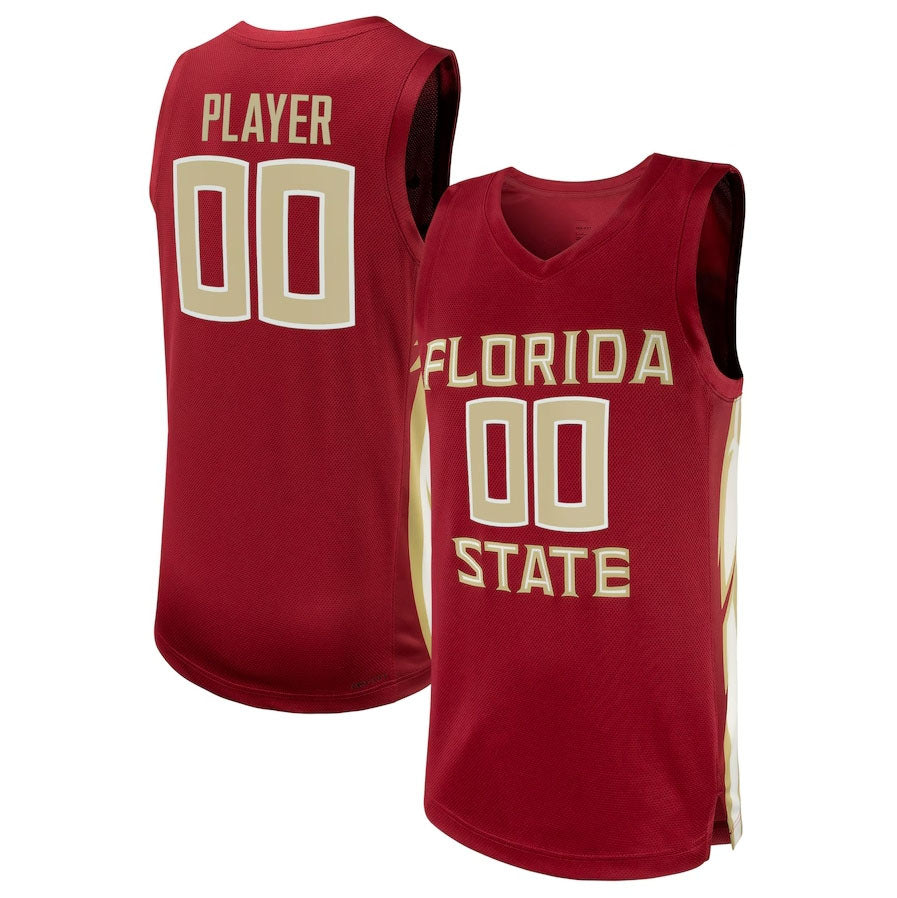 F.State Seminoles Unisex NIL Pick-A-Player Basketball Jersey - Garnet American College Jerseys