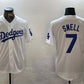 Los Angeles Dodgers #7 Blake Snell White Cool Base Stitched Baseball Jersey