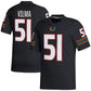 M.Hurricanes #51 Jonathan Vilma Retired Football Player Jersey - Black American College Jerseys