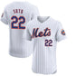 New York Mets #22 Juan Soto Home Limited Player Jersey - White Stitched Baseball Jersey