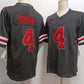 O.State Buckeyes #4 Jeremiah Smith Black FUSE Football Stitched American College Jerseys