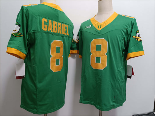 O.Ducks #8 Dillon Gabriel Green FUSE Football Stitched American College Jerseys