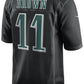 P.Eagles #11 A.J. Brown Black Carbon Football Stitched American Football Jerseys