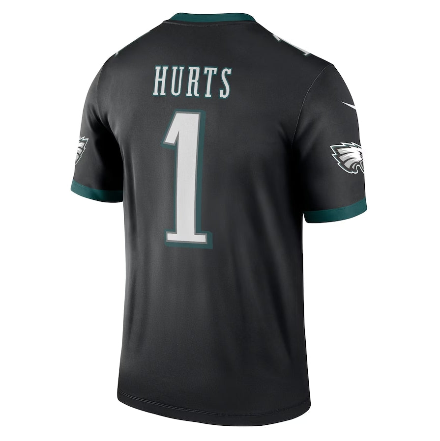 P.Eagles #1 Jalen Hurts Legend Jersey - Black American Football Jersey