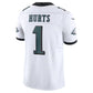 P.Eagles #1 Jalen Hurts Vapor F.U.S.E. Limited Jersey - White American Football Jersey