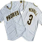 San Diego Padres #3 Jackson Merrill White Pinstripe Limited Stitched Baseball Jersey