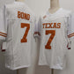 T.Longhorns #7 Isaiah Bond White FUSE Stitched American College Jerseys