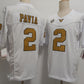 V.Commodores #2 Diego Pavia White Gold FUSE Football Stitched American College Jerseys