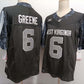 W.Virginia Mountaineers #6 Garrett Greene Black FUSE Stitched American College Jerseys