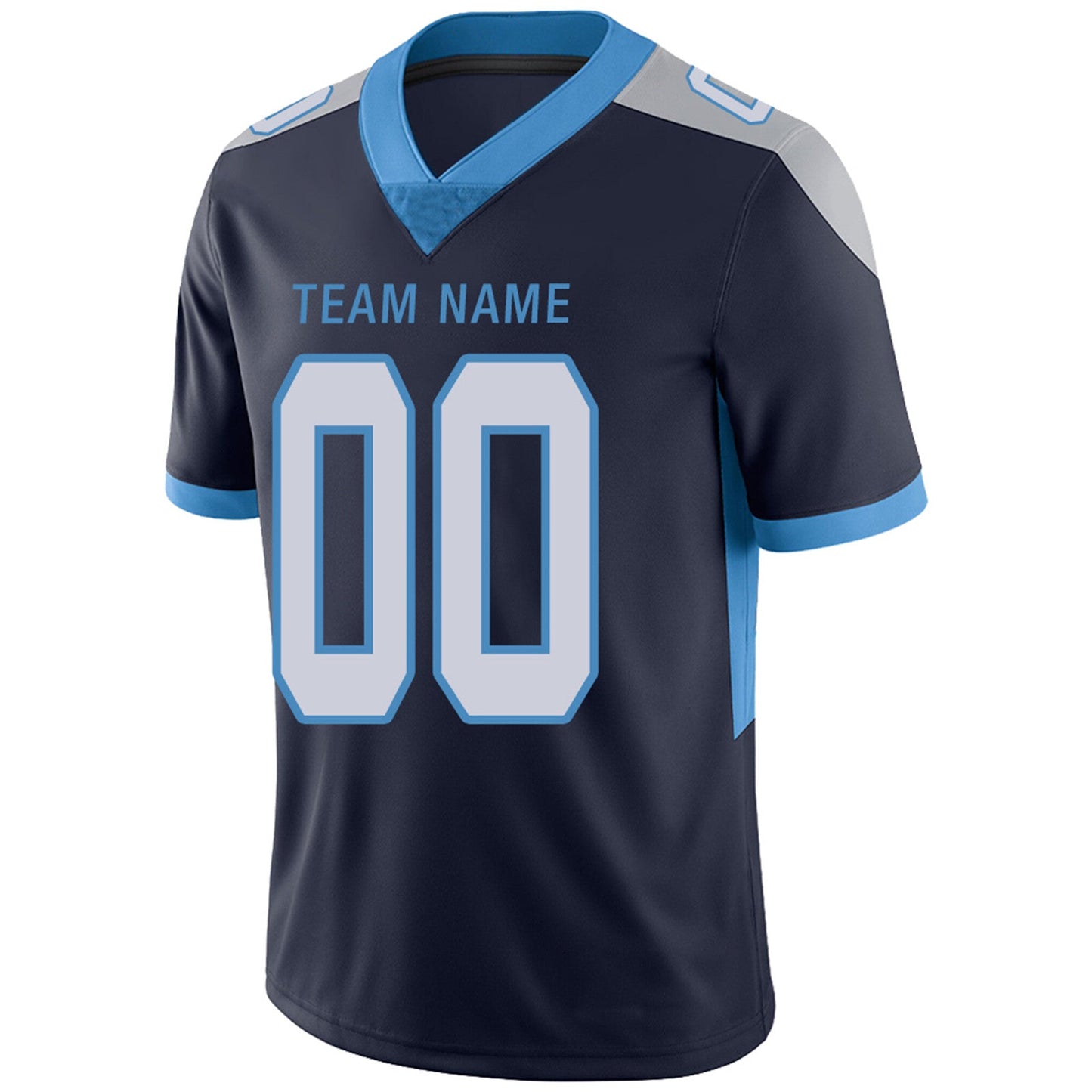 Custom T.Titans Football Jerseys Team Player or Personalized Design Your Own Name for Men's Women's Youth Jerseys Navy