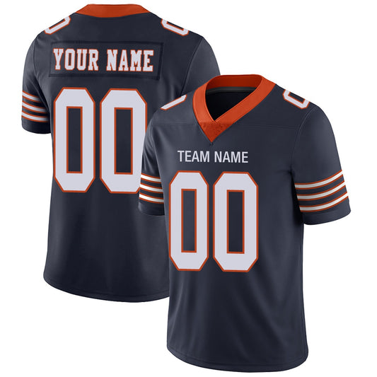 Custom C.Bears Football Jerseys Team Player or Personalized Design Your Own Name for Men's Women's Youth Jerseys Navy