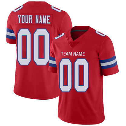 Custom NE.Patriots Football Jerseys Team Player or Personalized Design Your Own Name for Men's Women's Youth Jerseys Navy