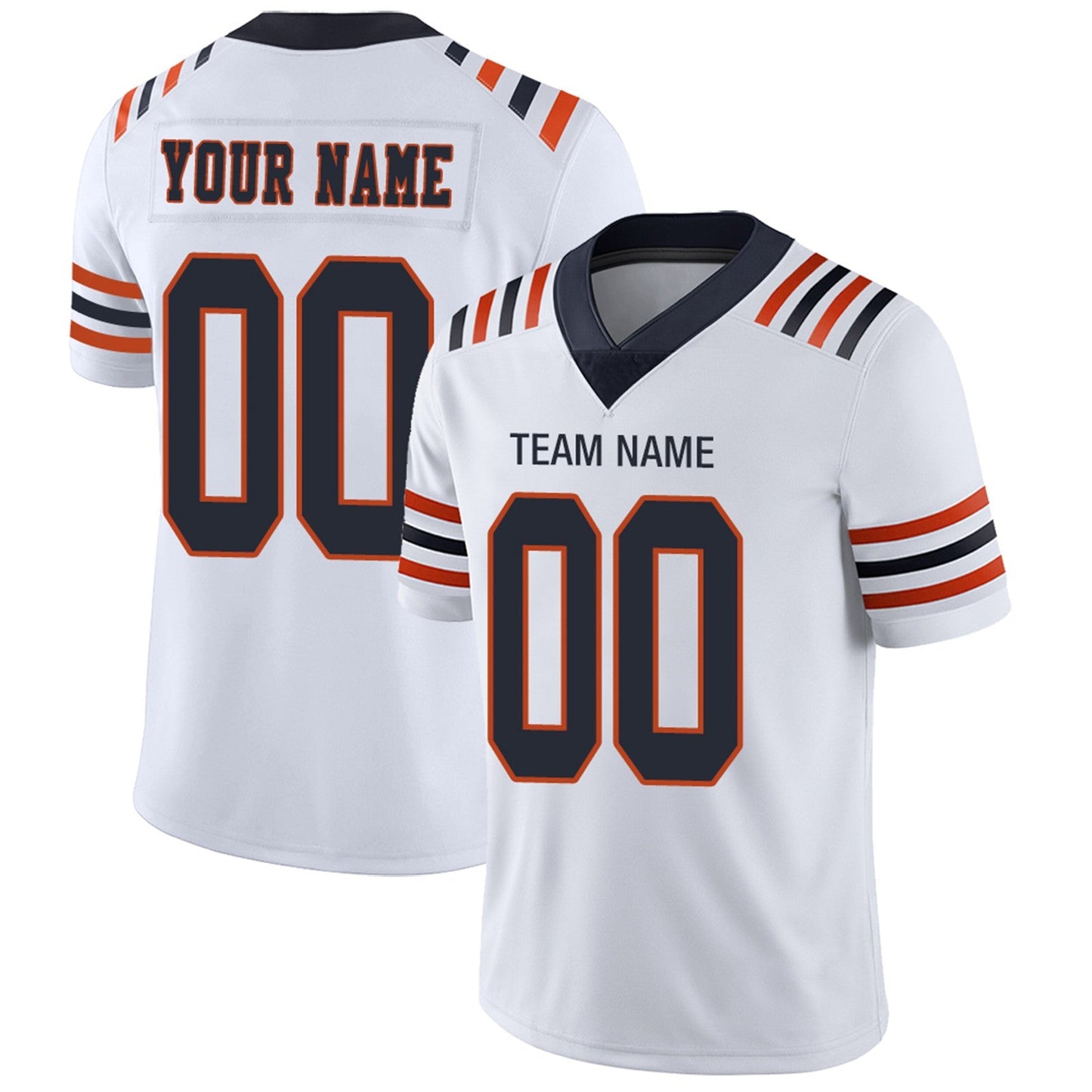 Custom C.Bears Football Jerseys Team Player or Personalized Design Your Own Name for Men's Women's Youth Jerseys Navy