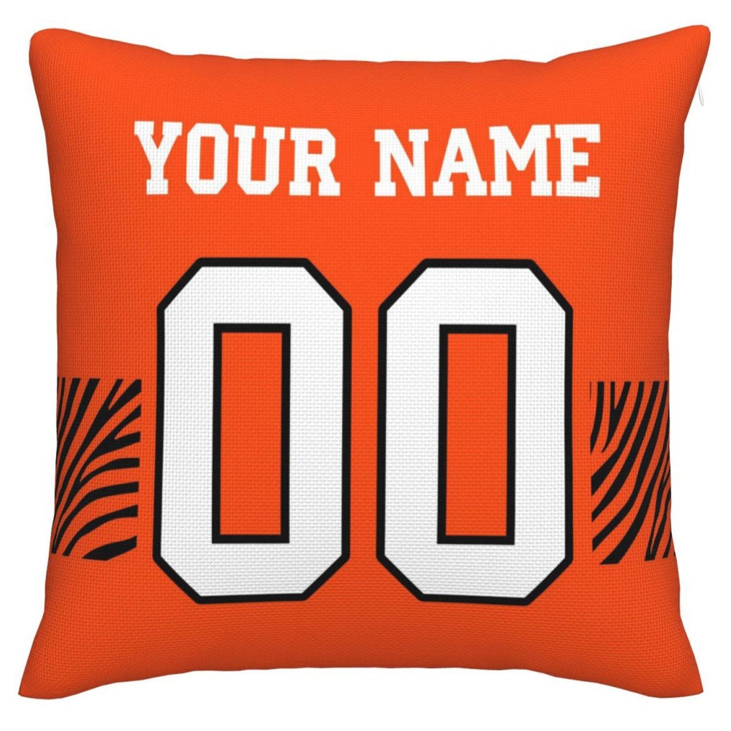 Custom C.Bengals Pillow Decorative Throw Pillow Case - Print Personalized Football Team Fans Name & Number Birthday Gift Football Pillows