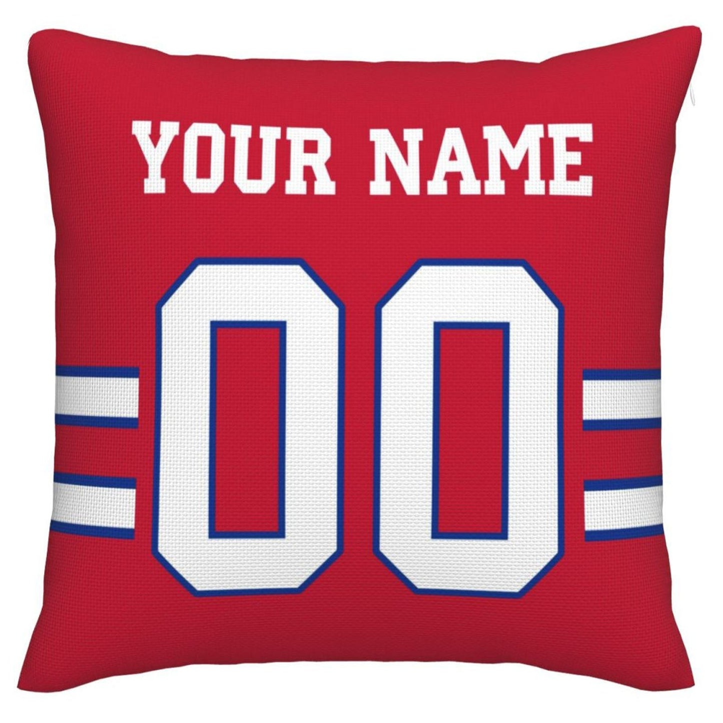 Custom B.Bills Pillow Royal Football Team Decorative Throw Pillow Case Print Personalized Football Style Fans Letters & Number Birthday Gift Football Pillows