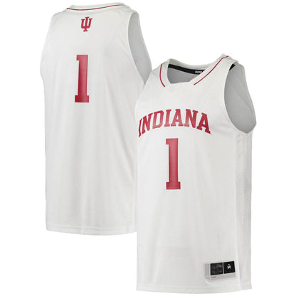 #1 IN. Hoosiers Swingman Team Basketball Jersey Cream Stitched American College Jerseys