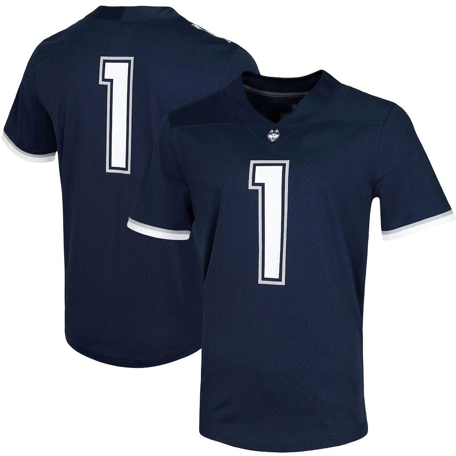 #1 U.Huskies Untouchable Game Jersey Navy Stitched American College Jerseys