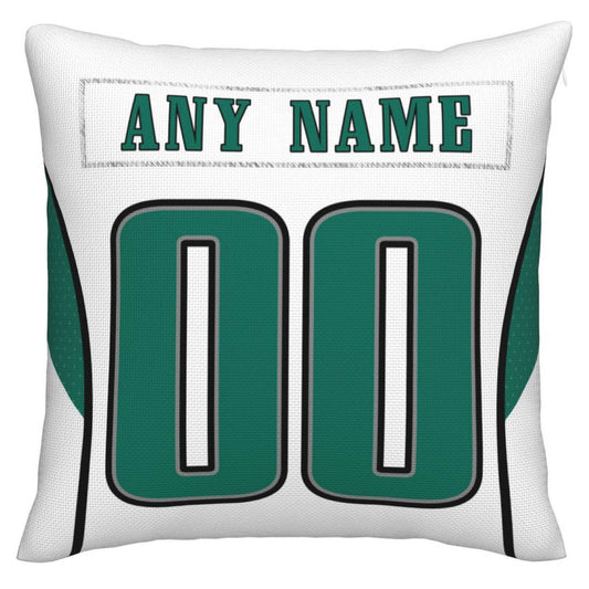 Custom P.Eagles Pillow Decorative Throw Pillow Case - Print Personalized Football Team Fans Name & Number Birthday Gift Football Pillows