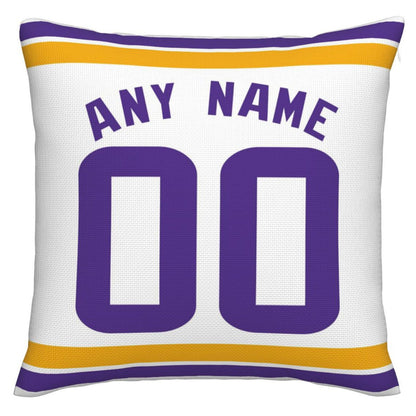 Custom MN.Vikings Pillow Decorative Throw Pillow Case - Print Personalized Football Team Fans Name & Number Birthday Gift Football Pillows