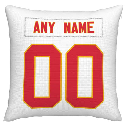 Custom KC.Chiefs Pillow Decorative Throw Pillow Case - Print Personalized Football Team Fans Name & Number Birthday Gift Football Pillows