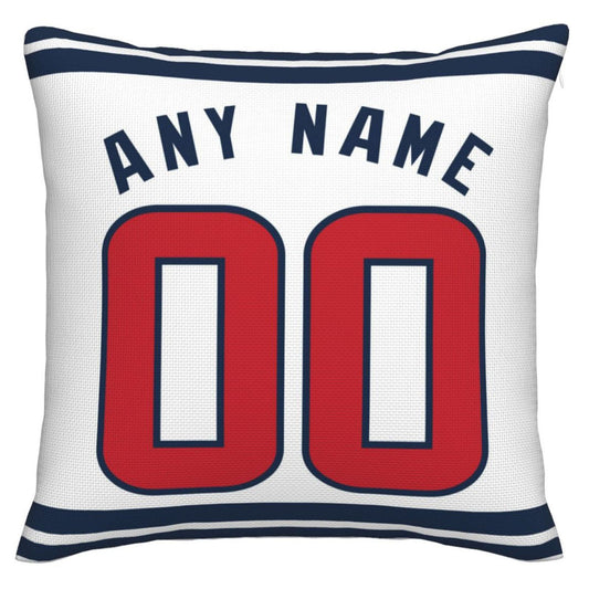 Custom H.Texans Pillow Decorative Throw Pillow Case - Print Personalized Football Team Fans Name & Number Birthday Gift Football Pillows