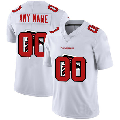 A.Falcons Customized White Team Big Logo Vapor Untouchable Limited Jersey Stitched Football Jerseys