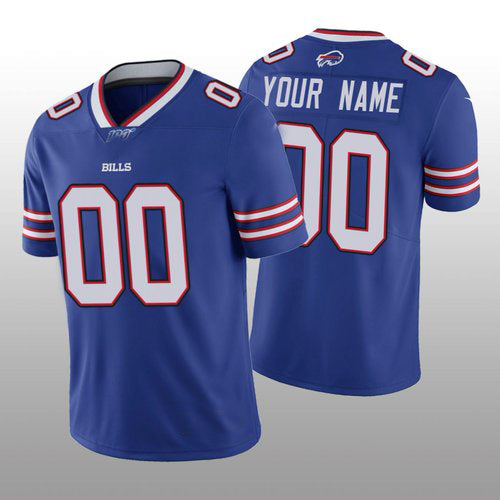 B.Bills Custom Royal Vapor Limited 100th Season Jersey Stitched Football Jerseys